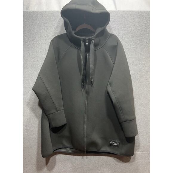Calvin Klein Performance Hoodie Full Zip Stretch Pockets Jacket Black Womens 1X - Picture 6 of 13